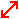 斜め両矢印[red]右上左下