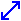 斜め両矢印[blue]右上左下