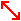 斜め両矢印[red]左上右下