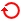 円形矢印[red]上