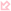 縁のみ三角矢印[pink]左下