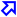 縁のみ三角矢印[blue]右上