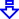 三角矢印[blue]下