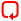 角丸四角矢印[red]左