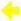 三角矢印手描き風[黄色系]左